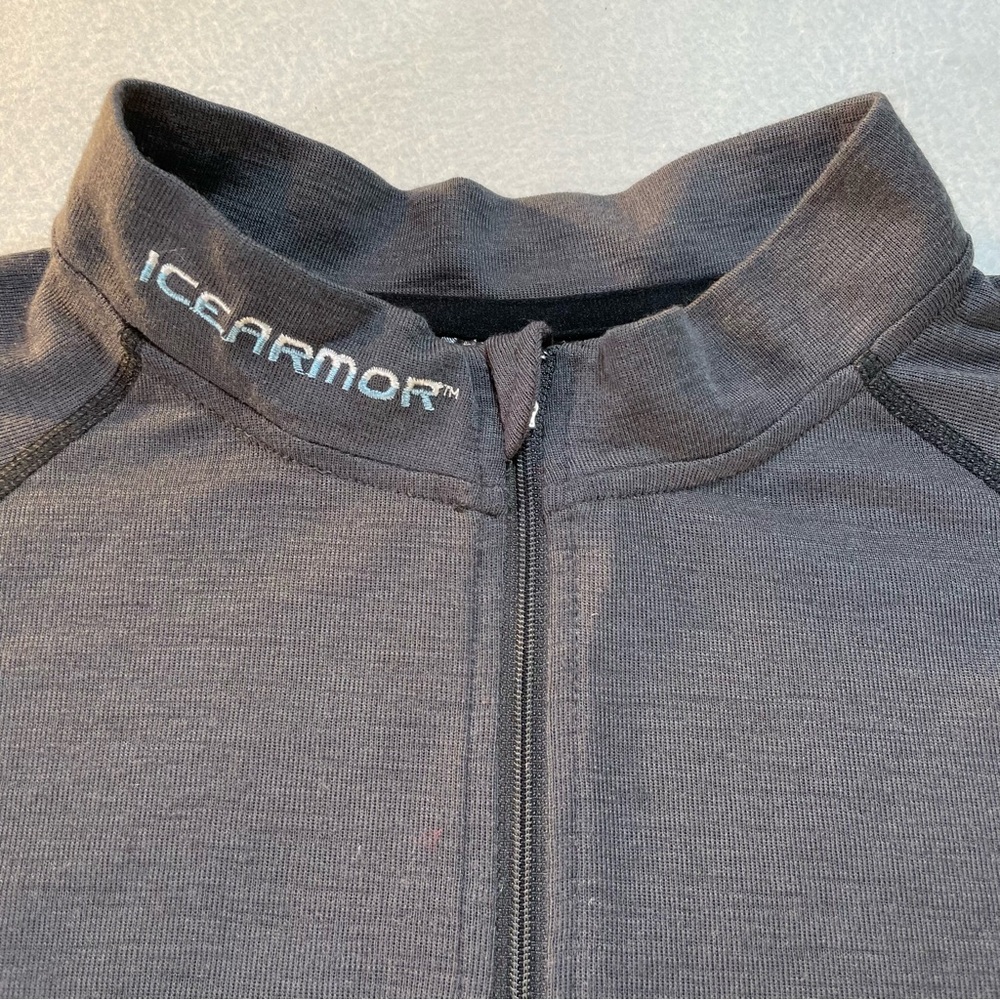 Clam Ice Armor Mens 1/4 Zip Merino Wool Blend LS Base Layer Size Medium